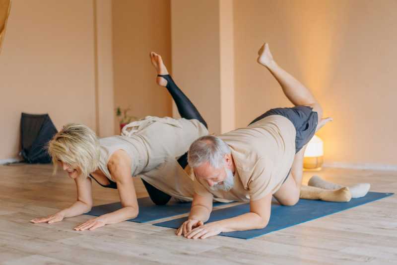 Recreational Opportunities for 55+ Residents oak harbor 2 people doing yoga